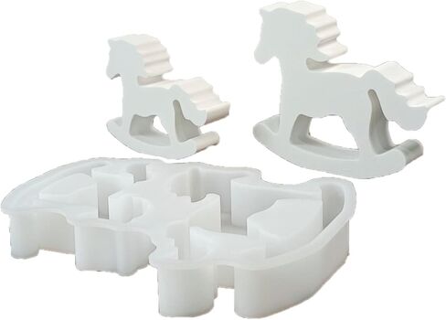 Horse Figurine Silicone Candle Molds for Candle Soap Gypsum Decoration Temperature Resistant Epoxy Resin Molds in Saudi Arabia