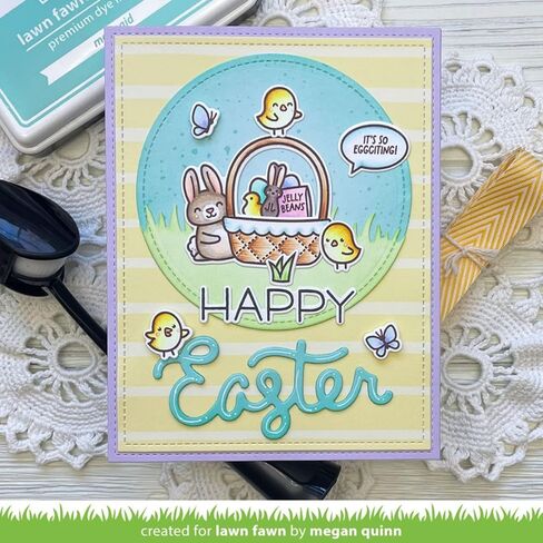 Lawn Fawn LF3658 Spring Basket 4X6 Clear Stamp Set in Saudi Arabia