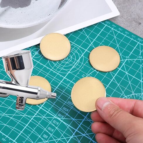 20 PCS Blank Coins for Engraving, 40mm Brass Coin Blanks Brass Copper Coins Custom Challenge Coin Metal Stamping Blanks with Acrylic Protection Box for DIY Crafts Travel Commemorative Collection in Saudi Arabia
