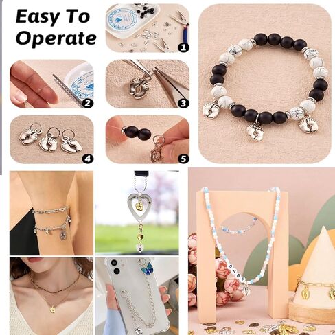 Pandahall 100pcs Tibetan Style Alloy Baby Foot Print Pendants Charms forLove Mom Jewelry Making Supplies Bracelet Keychain Gifts Baby Shower Antique Silver 14x10mm/0.55x0.39inch in Saudi Arabia
