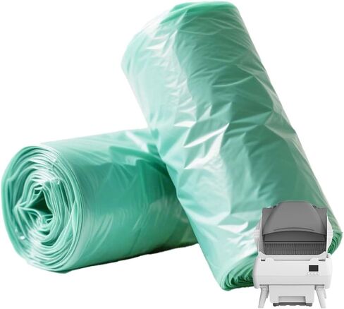 Dedicated to Lohhuby Automatic cat litter box Drawer Liners – 2 Rolls of Heavy-Duty Bags (25 Per Roll), Large Capacity, Tear-Proof, Multi-Purpose for Home or Office Use in Saudi Arabia