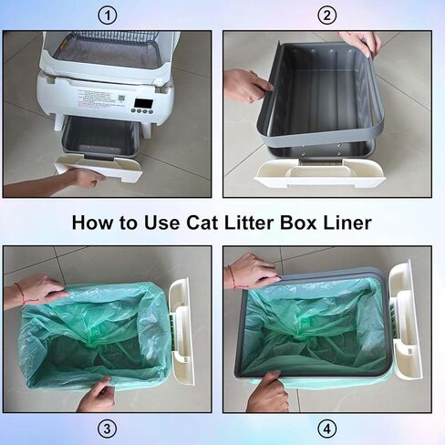 Dedicated to Lohhuby Automatic cat litter box Drawer Liners – 2 Rolls of Heavy-Duty Bags (25 Per Roll), Large Capacity, Tear-Proof, Multi-Purpose for Home or Office Use in Saudi Arabia