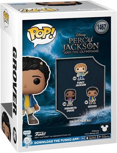 POP TV: Disney - Percy Jackson and The Olympians, Grover Funko Vinyl Figure (Bundled with Compatible Box Protector Case), Multicolored, 3.75 inches in Saudi Arabia
