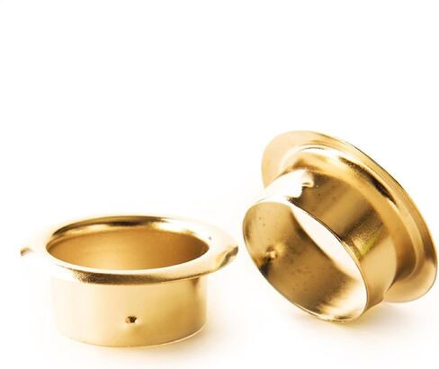 Pinehurst Crafts Brass Plated Candlestick Inserts, Fits 7/8" Holes (Also Fits 29/32" Holes), for Candle Sticks or Candle Cups, Pack of 10 in Saudi Arabia