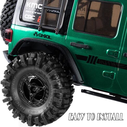 RC 1.9In Wheels Tires Carbon Fiber faceplate for 1/10 SCX10 I II III 90046 TRX4 TRX6 AXI03007 VS4-10 Gen8 MST CFX D90 Capra RC Crawler Car,1.9In Beadlock Wheels (Black-A) in Saudi Arabia