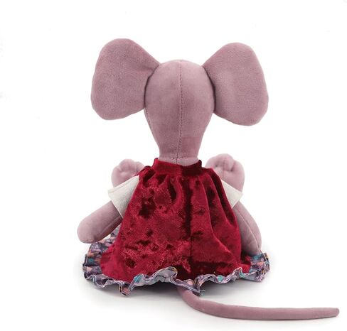 12'' Lovely Dressing Birthday Ballet Mouse Toys Dolls，Plush Soft Stuffed Cute for Toddler Boys and Girls,Red and Clothes are Removable and Washable in Saudi Arabia
