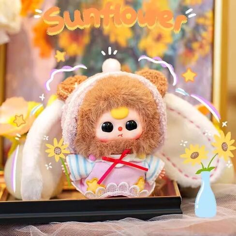 صندوق مخملي من سلسلة Baby Three Sweet Dream 100% (1 من 9 أنماط محتملة) مجسمات لطيفة وألعاب قابلة للجمع هدايا عيد الميلاد (قطعة واحدة - صندوق مخفي) in Kuwait