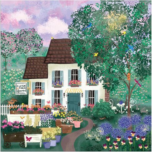 Galison Garden Path – 300 Piece Puzzle Fun and Challenging Activity with Bright and Bold Artwork of Country Cottage and Plant Path for Adults and Families in Saudi Arabia