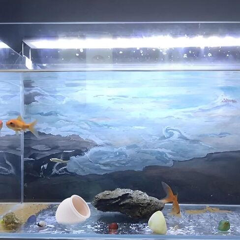 Ceramic Aquarium Decoration Jar – White Betta Fish Tank Ornament, Natural Hiding Cave with 8cm / 3.15inch Dia. Round Opening – Aquascape Décor for Fish, Shrimp, Reptiles use in Saudi Arabia