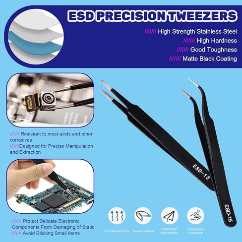 46Pcs Craft Hobby Knife Assortment Kit with Scissors and Tweezers, Precision Knives with #11#16#17 Spare Exacto Blades for Scrapbooking Carving Modeling Crafting in Saudi Arabia