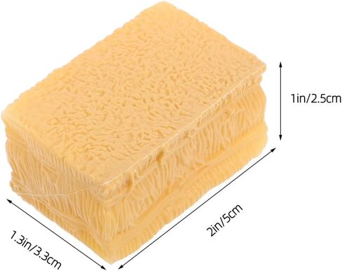 VICASKY 50-Pcs Miniature Hay Bales Set - Realistic Fake Hay Square Bales for Farm & Micro Landscape Diorama, Dollhouse Decor, Train Scenery, and DIY Craft Projects (Tan) in Saudi Arabia