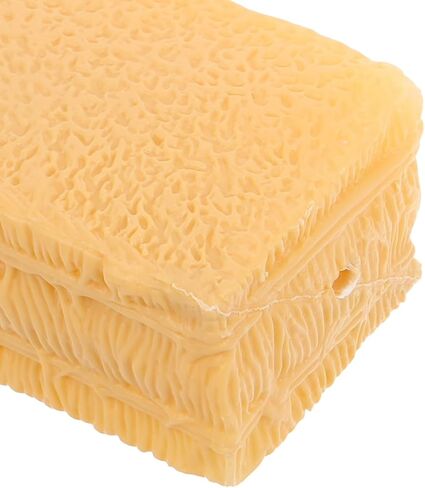 VICASKY 50-Pcs Miniature Hay Bales Set - Realistic Fake Hay Square Bales for Farm & Micro Landscape Diorama, Dollhouse Decor, Train Scenery, and DIY Craft Projects (Tan) in Saudi Arabia
