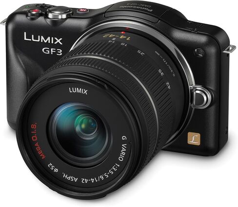Panasonic Lumix DMC-GF3KW 12 MP Micro 4/3 Compact System Camera with 3-Inch Touch-Screen LCD and 14-42mm Zoom Lens (White) in Saudi Arabia