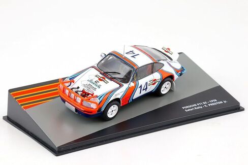 - نموذج سيارة بمقياس 1:43 متوافق مع بورشه 911 SC Safari Rally 1978 - PRC04 in Saudi Arabia