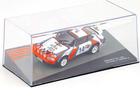 - نموذج سيارة بمقياس 1:43 متوافق مع بورشه 911 SC Safari Rally 1978 - PRC04 in Saudi Arabia