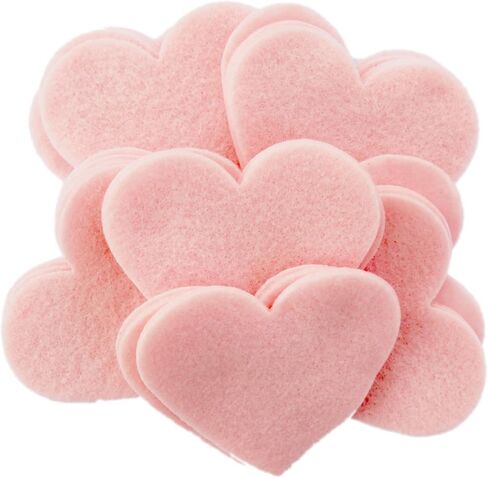 Playfully Ever After 2 inch Felt Hearts 45pc - Light Pink in Saudi Arabia