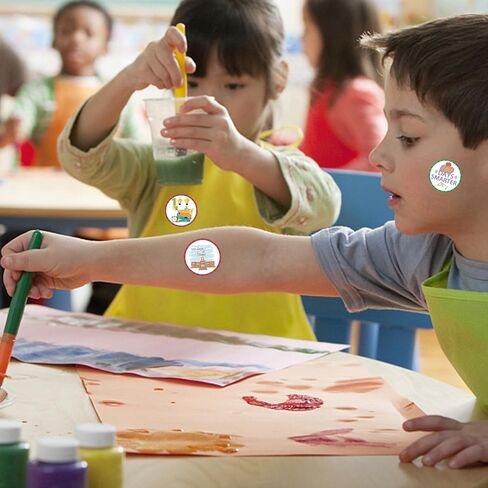 500 Pieces 100th Day of School Party Decorations Labels Roll Stickers - Back to School 100 Days School Themed Party Supplies Decor Favors Jar Containers Letter DIY Sticker Labels Decals in Saudi Arabia