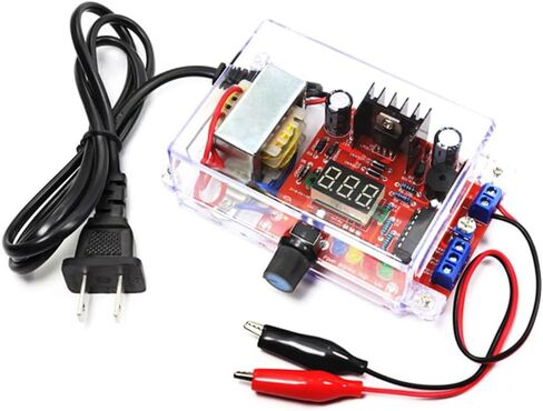 DIY Electronic Kits lm317 Power Supply Voltage Regulator 110V to DC1.25-12V Voltmeter Soldering Project kit for Adults in Saudi Arabia