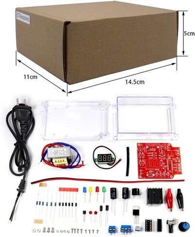 DIY Electronic Kits lm317 Power Supply Voltage Regulator 110V to DC1.25-12V Voltmeter Soldering Project kit for Adults in Saudi Arabia