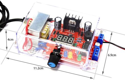 DIY Electronic Kits lm317 Power Supply Voltage Regulator 110V to DC1.25-12V Voltmeter Soldering Project kit for Adults in Saudi Arabia