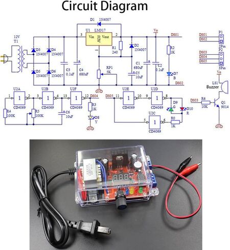 DIY Electronic Kits lm317 Power Supply Voltage Regulator 110V to DC1.25-12V Voltmeter Soldering Project kit for Adults in Saudi Arabia