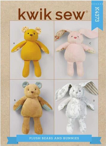 Kwik Sew K 4373 Plush Bears and Bunnies Sewing Pattern in Saudi Arabia