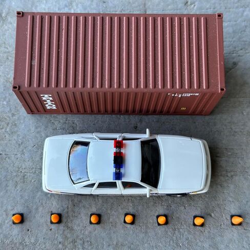 HO Scale (1:87) Traffic Cones (30 Pack) – Orange/Black Layout Detail in Saudi Arabia