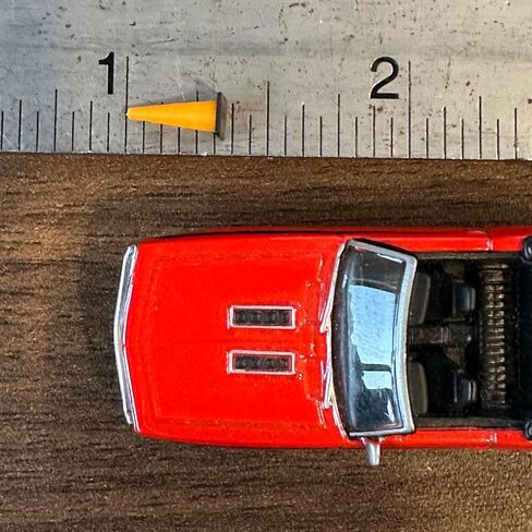 HO Scale (1:87) Traffic Cones (30 Pack) – Orange/Black Layout Detail in Saudi Arabia