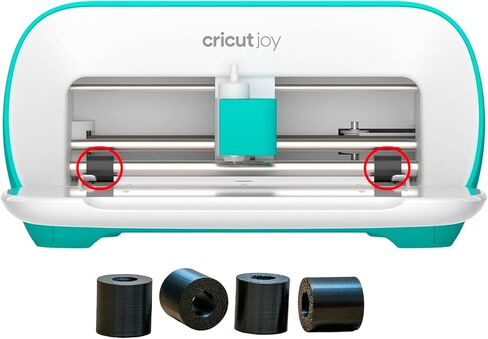 4-Pack Rubber Rollers Compatible with Cricut Joy – Premium Replacement Pinch Rollers for Smooth and Precise Cutting – 2 Rollers in Use + 2 Spares in Saudi Arabia