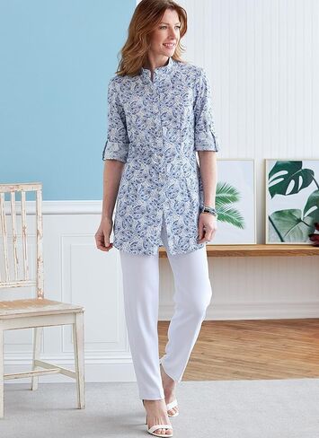 Butterick Misses' Button-Down Shirt, Code B6852 Sewing Pattern Kit, Sizes 16-18-20-22-24, Multicolor in Saudi Arabia