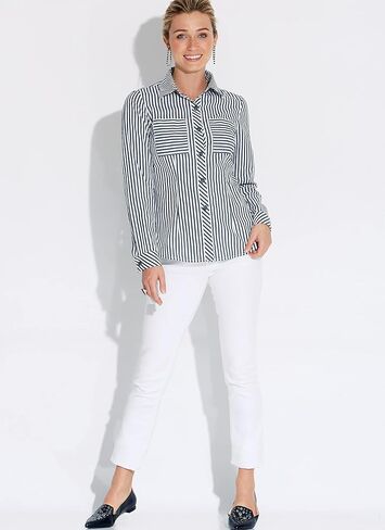 Butterick Misses' Button-Down Shirt, Code B6852 Sewing Pattern Kit, Sizes 16-18-20-22-24, Multicolor in Saudi Arabia