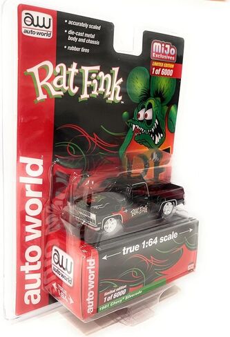 عالم السيارات 1:64 مقياس 1981 تشيفي سيلفرادو رات فينك دييكاست نموذج طبعة محدودة 6000 قطعة في جميع أنحاء العالم CP7905 in Kuwait