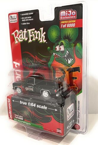 عالم السيارات 1:64 مقياس 1981 تشيفي سيلفرادو رات فينك دييكاست نموذج طبعة محدودة 6000 قطعة في جميع أنحاء العالم CP7905 in Kuwait