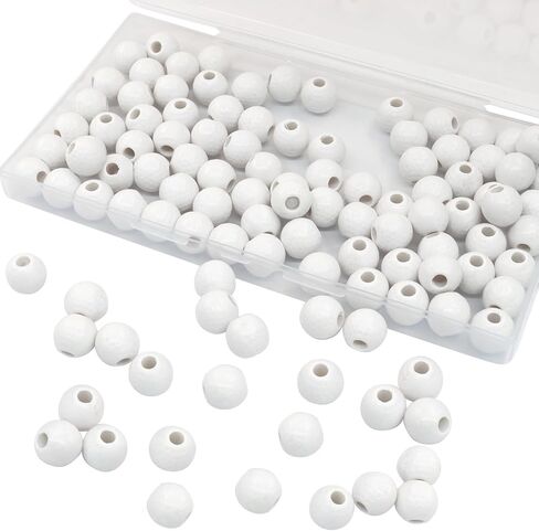 Hordion 100pcs Professional Basketball Sports Beads, Big Hole Spacer Beads for Expert Crafting in Saudi Arabia