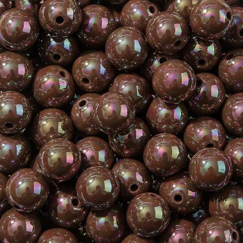 16mm Acrylic Bead 100pcs AB Red Color Acrylic Bead Chunk Bubblegum Beads for DIY Crafting Necklace Bracelet Jewelry Making Keychain (red) in Saudi Arabia