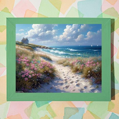 WUIVCTR Paint by Numbers, Ocean Coastal Serenity, Adult Crafts Adult Paint by Number Kits, Arts Crafts for Home Decor (No Frame, 16x20 inch) in Saudi Arabia