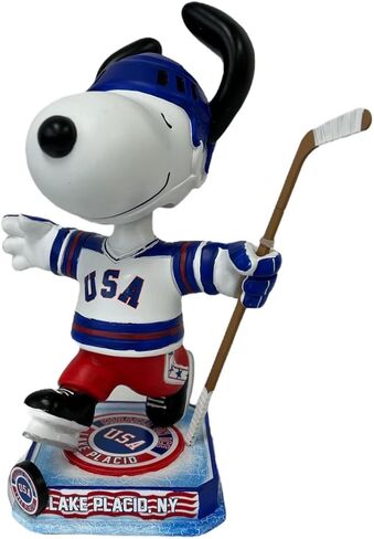 FOCO US Hockey Snoopy Miracle on Ice مرخصة رسميًا مقاس 7 بوصات ذات رأس كبير in Saudi Arabia