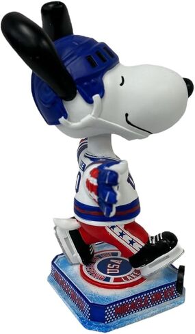 FOCO US Hockey Snoopy Miracle on Ice مرخصة رسميًا مقاس 7 بوصات ذات رأس كبير in Saudi Arabia