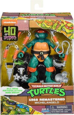 Teenage Mutant Ninja Turtles: 4" Remastered Michelangelo Action Figure by Playmates Toys in Saudi Arabia