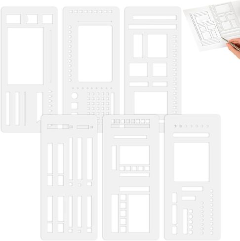 Stencils for Painting, 21Pcs Layering Leaf Texture Stencils for Painting on Wood Furniture Card Canvas DIY Paper, Washable Flower Stencil for Painting on Walls, Drawing Templates Spider Web Tree in Kuwait