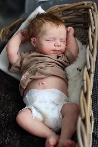 Lifelike Reborn Baby Dolls Boy Full Body Silicone Washable 18 Inch Soft Realistic Newborn Baby Doll Sleeping Baby Doll Boy Poseable Reborn Doll Toys Set Gift for Kids Age 3+ Girls in Saudi Arabia