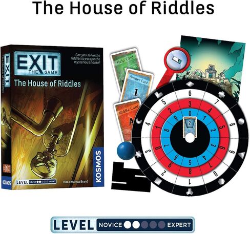 EXIT: The Game 4-Pack Escape Room | Beginner Bundle | Haunted Roller Coaster, Sunken Treasure, Mysterious Museum, House of Riddles | Family-Friendly, Cooperative Game | 1- 4 Players, Ages 10+ in Saudi Arabia