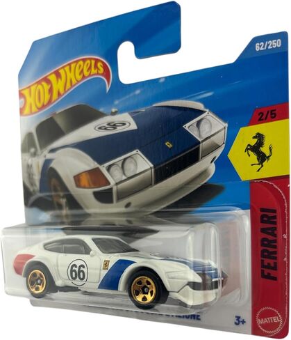 Hot Wheels Ferrari 365 GTB4 Competizione [White] 2/5, 62/250, 1:64 Scale Diecast Toy Vehicle in Saudi Arabia