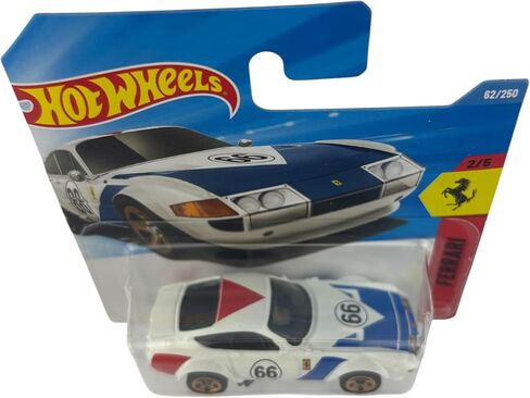 Hot Wheels Ferrari 365 GTB4 Competizione [White] 2/5, 62/250, 1:64 Scale Diecast Toy Vehicle in Saudi Arabia