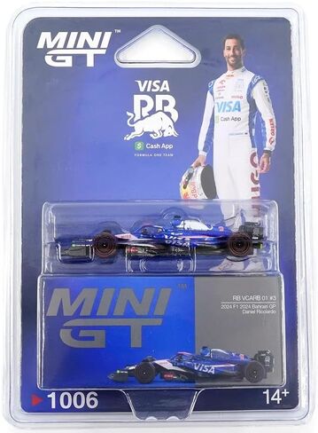نموذج سيارة Diecast متوافق مع Mini GT 1:64 RB VCARB 01#3 دانيال ريكاردو 2024 F1 2024 البحرين GP إصدار محدود MGT01006 in Saudi Arabia