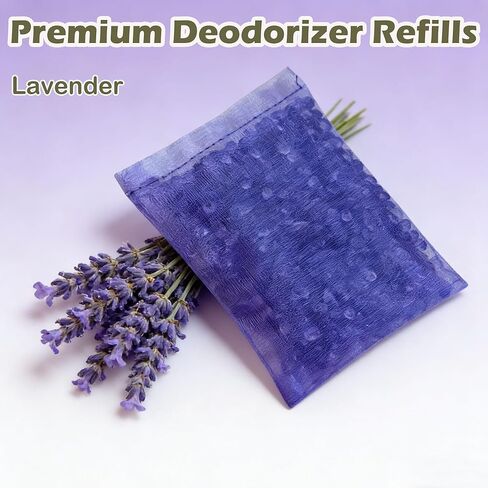 12 Pack Litter Box Deodorizer Refills for Whisker OdorTrap Pod, Odor Filters for Traditional Litter Boxes (Lavender) in Saudi Arabia