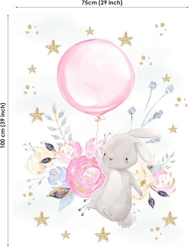 UNIQUE Bunny Cotton Fabric Panel, 29x39in Quilting Panel for Baby Quilt, Blanket in Saudi Arabia