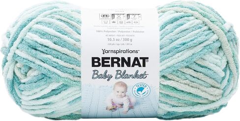 Bernat Baby Blanket Yarn - Baby Blue Green 220 yd. in Saudi Arabia