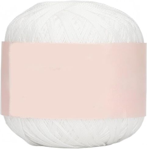 Korean Style No.8 Lace Yarn 12 Pure White Mercerized Milk Cotton Fine Yarn for Hand Crochet Crafts in Saudi Arabia