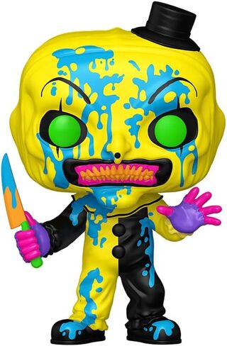 Pop Movies: Terrifier 3 - Art The Clown in Blacklight (Chase Variant) Limited Edition Exclusive Vinyl Figure Bundled with Box Protector Compatible for Funko in Saudi Arabia